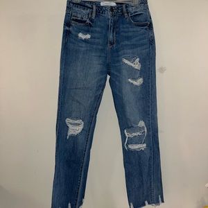 Hidden straight leg jeans